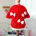 Stocked Wholesale Knitting Suits Red Winter Sweater Dog Pitbull