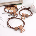 Girls Hair Scrunchies INS Lovely Cute Cat Rabbit Bear Scrunchies Kids Elastic Hair Scrunchies Kids Hair Accessories 2021
