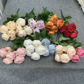 New Flores Artificial Rose Bouquets Flowers 7 Head Rose for Decoration Wedding