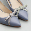 Sparkling Rhinestone Shoe Buckle Crystal Bowknot Detachable Shoe Clips for Wedding Party Shoe Decoration Accessories