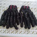 Raw Vietnamese Bone Straight  Weft Hair Extensions Human Hair Dourble Drawn Bouncy Curly  Hair Bundles