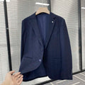 Men's Professional Casual Lyocell Wedding Dress Single Breasted Closure Best Man Jacket Blazer V-Neck Printed Plus Size