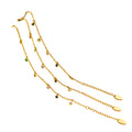 Hot Selling Jewelry Wholesale Exquisite Colored Zircon Pendant 18k Gold Stainless Steel Adjustable Bracelet for Women Gift