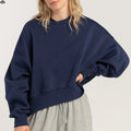 Hot Sell  High Quality Crewnack Casual Oversize Pullover Soft Sweatshirt for Women