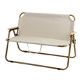Goods in Stock Custom Logo Cheap Chairs Long Folding Outdoor Twin Double Seat Camping Chair Manufacturers