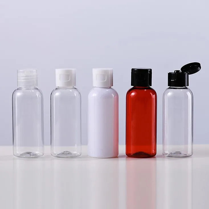 High Quality PET Plastic 50 ml Flip Top Cap Bottle 30ml 50ml 100ml Plastic Lotion Cosmetic Squeeze Bottle