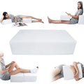 Portable Square Memory Foam Pillow Cube for Adult Side Sleepers Provides Slow Rebound Neck Support for Bedroom