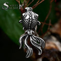 SS8-1232P New Style 316L Stainless Steel Chinese Style Pendant Goldfish Pendant Peace and Wealth Jewelry Gift Wholesale