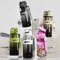 New 800ml Double Drink Plastic Water Bottle Summer Handle Portable Straw Cup for Outdoor Cycling Sports Coated Style Hot Thermal