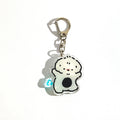 CNAWO Custom Logo New Style Keychain UV Printing Acrylic and Resin Metal Material Plastic Keychain