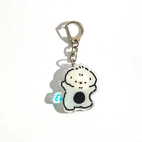 CNAWO Custom Logo New Style Keychain UV Printing Acrylic and Resin Metal Material Plastic Keychain