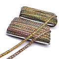Rhinestones Hot Fix Resin Stones Appliques Rhinestone Trim Crystal Close Chain Trims by the Yard