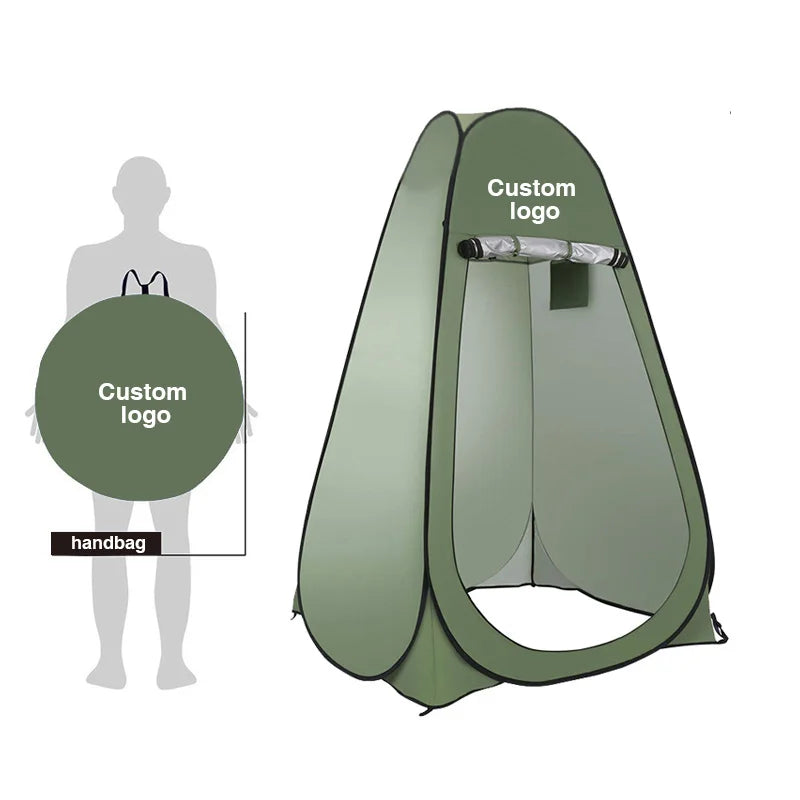 Pop up Privacy Shower Tent Portable Outdoor Camping Changing Room Toilet Shelter Tent with Carry Bag Custom Logo Available