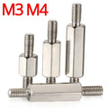 M2 M2.5 M3 M4 M6 Double Head Hexagonal Stainless Steel Metric Black Oxide Standoff Spacer Stud Isolation Screw Bolt