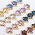 M438  Wholesale Jewelry Accessoriescopper Metalhand Madeglass Pendantcharmsdiy Earringfindings & Components10pcs/lot