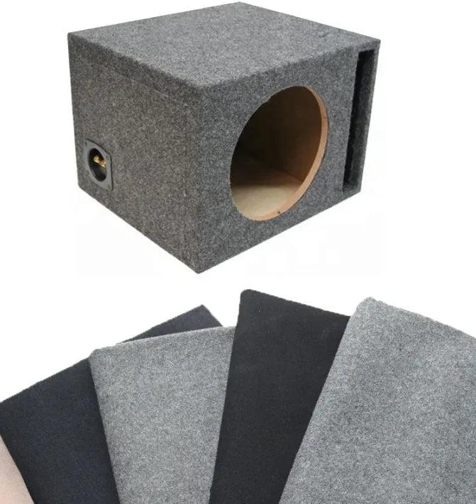 Grey Breathable Waterproof Anti-Static Self Adhesive Nonwoven Fabric for Speaker Box Carpet Resists Stains