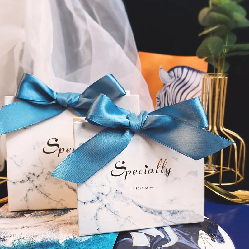 CSMD China Suppliers Wholesale Souvenirs Specially for YOU Empty Small Marble Color Festive Chocolate Candy Box for Door Gift