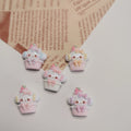 100pcs Kawaii Cartoon Dog Bread Cookies Cake Flatback Resin Cabochon Scrapbook Decoration DIY Embellishments Crafts Wholesale