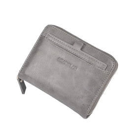 Hot Selling PU Leather Multifunction Card Holder Purse RFID Bifold Short Wallet