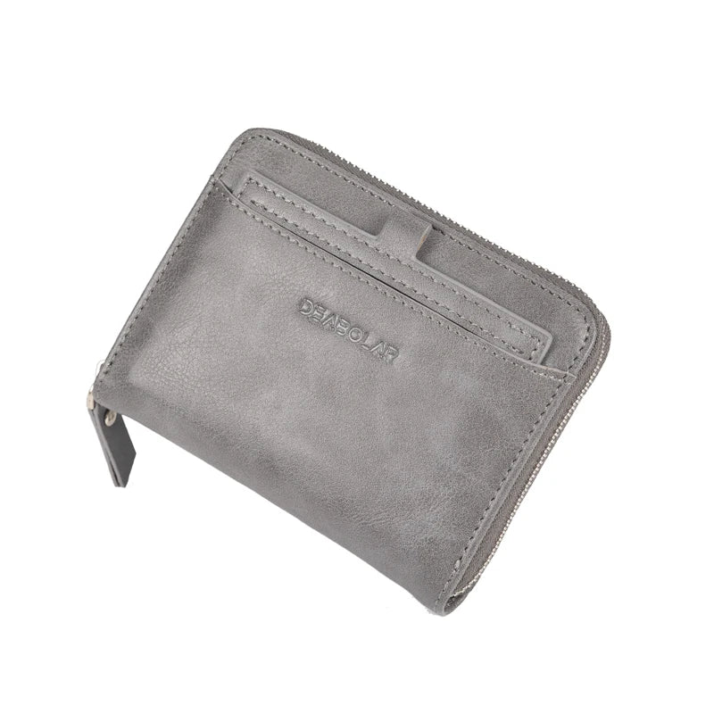 Hot Selling PU Leather Multifunction Card Holder Purse RFID Bifold Short Wallet