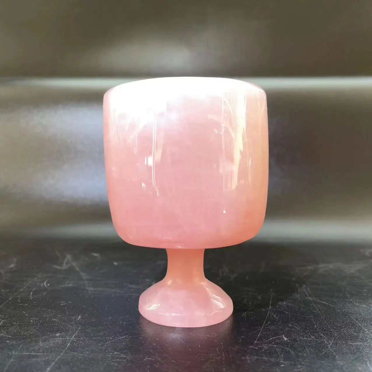 High Quality Clear Quartz Cups Pink Crystal Goblet Rose Quartz Crystal Cups for Gift