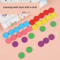 Hourglass Timer Memory Circle Chip Colorful Cognitive Sorter Cards Montessori Educational Math Toys for Children Kids Boys Girls