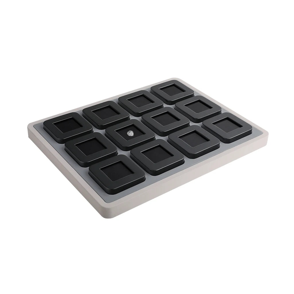 Most Popular Dikai Tools DK21676-12 Deluxe and Exquisite Loose Diamond Display Box Tray Set