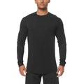 90% Polyester + 10% Spandex Autumn Long Sleeve T Shirt Men Sportswear Slim Fit Tee Fitness T-shirt O-neck Solid Quick Dry Tshirt