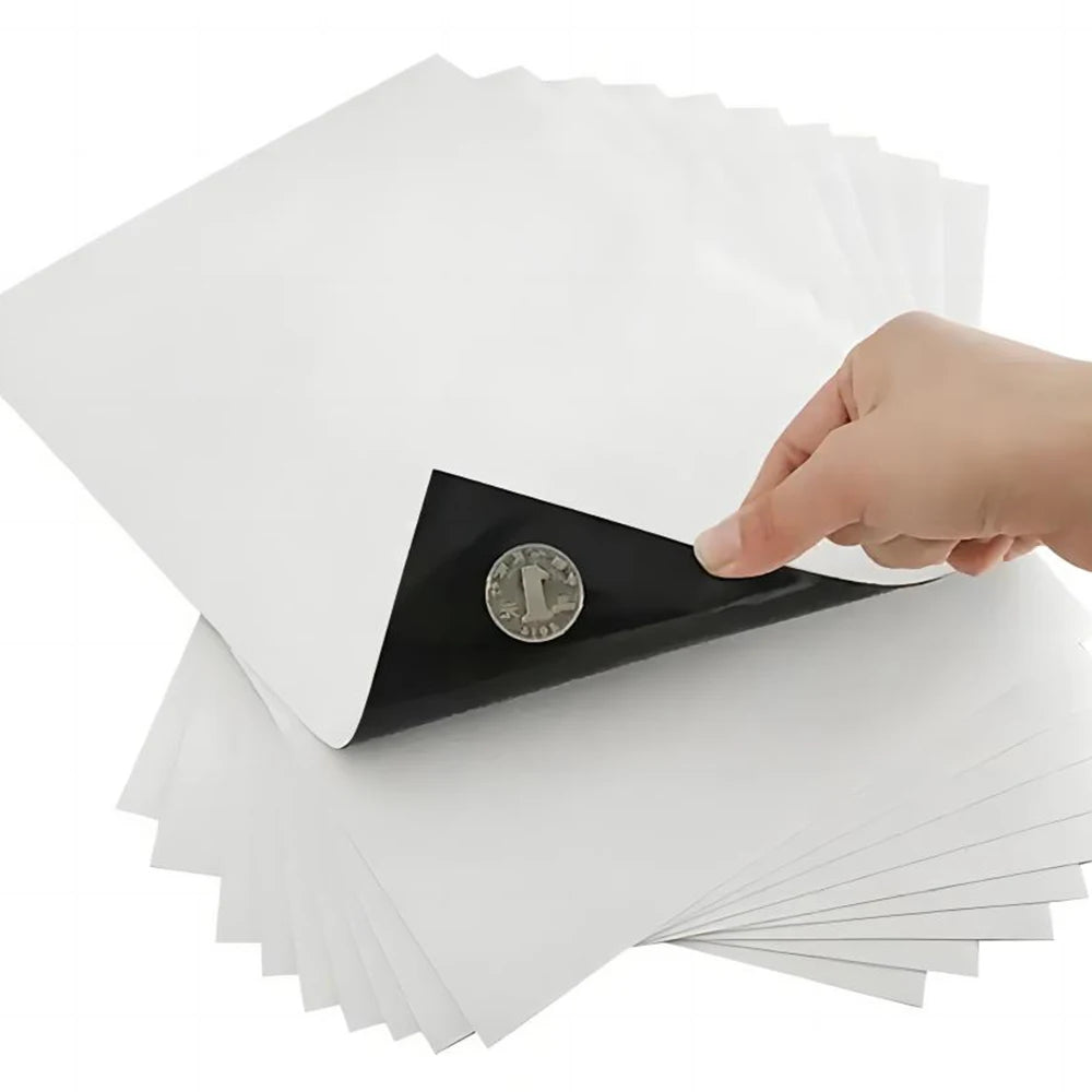 Paper Magnet Thin Colored Sublimation Magnetic Adhesive Letter Sheeting White Strong Flexible Thick Inkjet Magnet Sheets Photo
