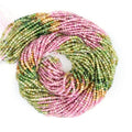 Faceted Gradient 5A Mixed Tourmaline Beads Rainbow Tourmaline  Cutting Beads for Jewelry Making 2mm Length 38cm