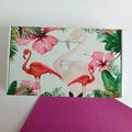 Custom Logo Shoe Storage Mailer Shipping Box Packaging Paper Boxes Flamingo Flower Printed Boxes for Packaging
