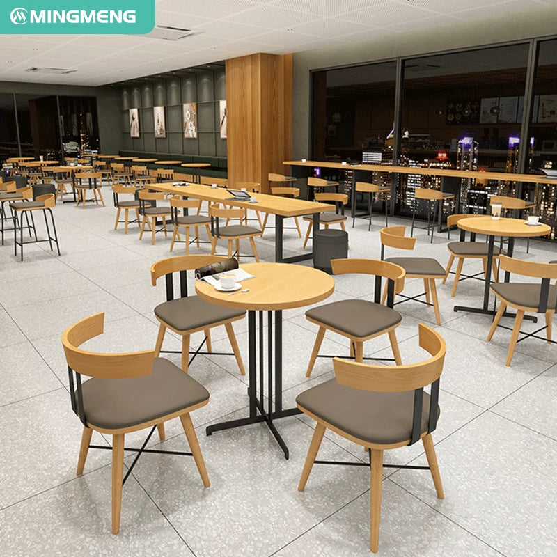 Customizable Modern American Dessert Coffee Shop Restaurant Table Metal Leather Booth and Chair for Cafe and Hotel