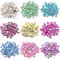 HFOUR 60 Boxes Mocha Fluorescence 3D Flatback Sew-on Glass Rhinestones Mixed Shape for Clothing