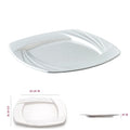 Modern Custom 10 Inch Square Plastic Food Grade BPA Free Eco-Friendly Dishwasher Safe Melamine Charger Plate
