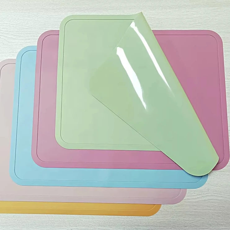 2025 High Quality Hot Sale Custom Durable and Easy to Clean Bpa-Free Silicone Non-Slip Placemats for Toddlers
