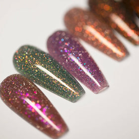 HONEY GIRL Shinny Bling Diamond Gel Nail Polish OEM Wholesale Fluorescent Reflective Glitter Gel Polish for DIY