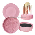 4 in 1 Silicone Makeup Dry and Wet Cleaning Pad Cosmetic Cleaner Makeup Brush Removes Shadow Color with Suction Function
