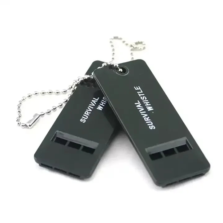 Survival Plastic Whistle Keychain for Outdoor Sports Hiking & Camping-SOS Rescue