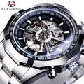 Forsining New Watch Men Fashion Automatic Skeleton Clock Classic Vintage Men's Wrist Waterproof Watches Relogio Masculino