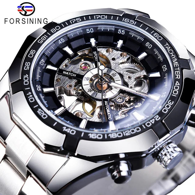Forsining New Watch Men Fashion Automatic Skeleton Clock Classic Vintage Men's Wrist Waterproof Watches Relogio Masculino