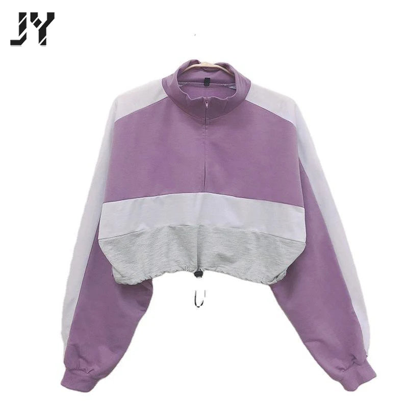 Joyyoung Solid-Color Hoodie & Sweatshirts Pullover Hoodie Long Sleeve Crop Tops for Women Yoga Tank Top