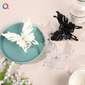 QIYUE Large butterfly Shape Transparent Hair Claw Clip Woman Hair Accessories