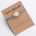 Manufacturer Handmade Sea Shell Charm Bracelet Multi Colors Summer Ocean Beach Style Friendship love Nature Bracelet