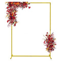 6.6x5.2FT Gold Square Metal Balloon Arch Stand for Birthday & Wedding Parties Photo Booth Backdrop Party Accessories