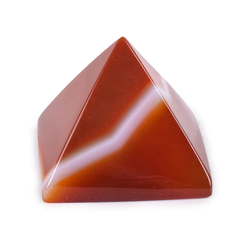 HY Wholesale Natural Crystal Gemstone Carnelian Healing Stones Red Agate Healing Stones Pyramid Crafts