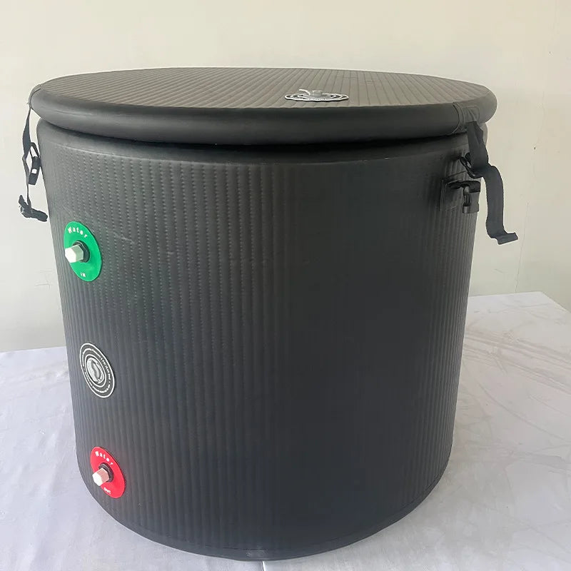 Icegalax Portable PVC Inflatable Ice Bathtub Cold Ice Plunge Set Ice Bath Tub for Outdoor Cyrotherapy Recovery