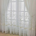 Wholesale Elegant Home Bedroom French Lace Embroidered Flower Luxury Sheer Curtains for the House Living Room
