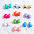 Resin Candy Cute Girl Mini Stud Earrings Statement Earrings Gold Silver Vintage Cute Gifts Jewelry Acrylic for Women Drop 1 Pair