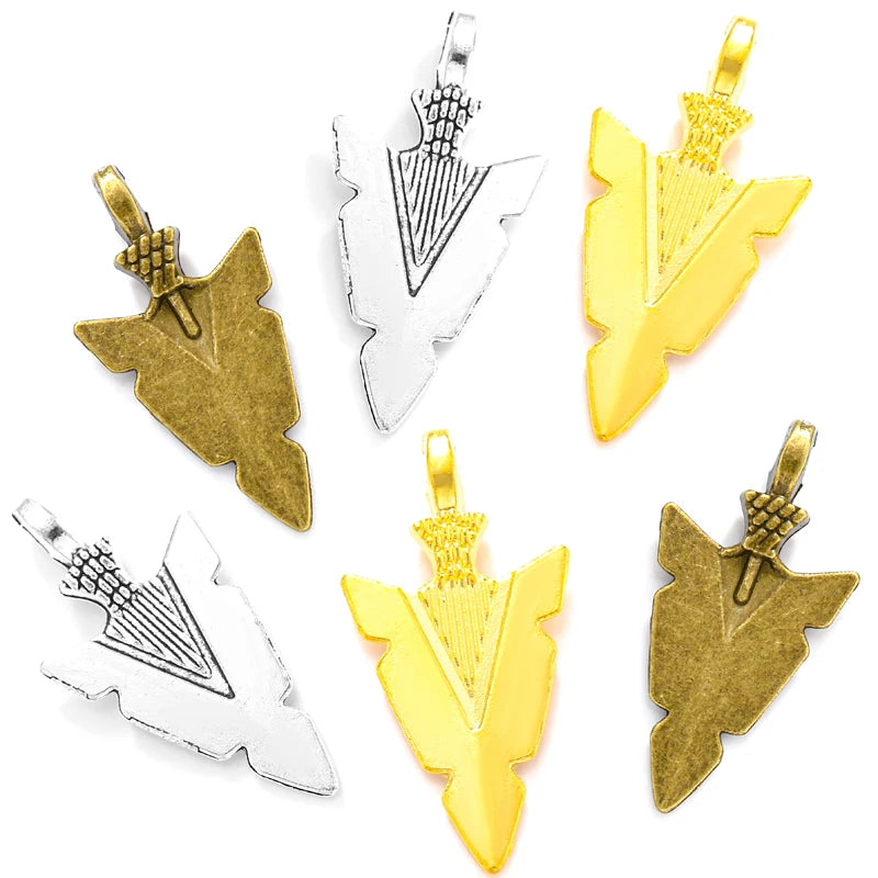 Antique Silver Color Arrow Charm Pendants for Bracelet Necklace Jewelry Accessories Diy Jewelry Making 31*15mm M09