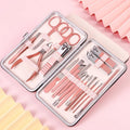Hot Rose Gold Manicure Pedicure Set Nail Cutter Clipper Professional Stainless Steel Mens Nail Care Tools Kit for Woman